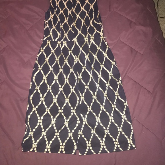 Navy and gold dress - Picture 3 of 4